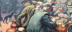 Paining of The Crowded Bar by Norman Cornish