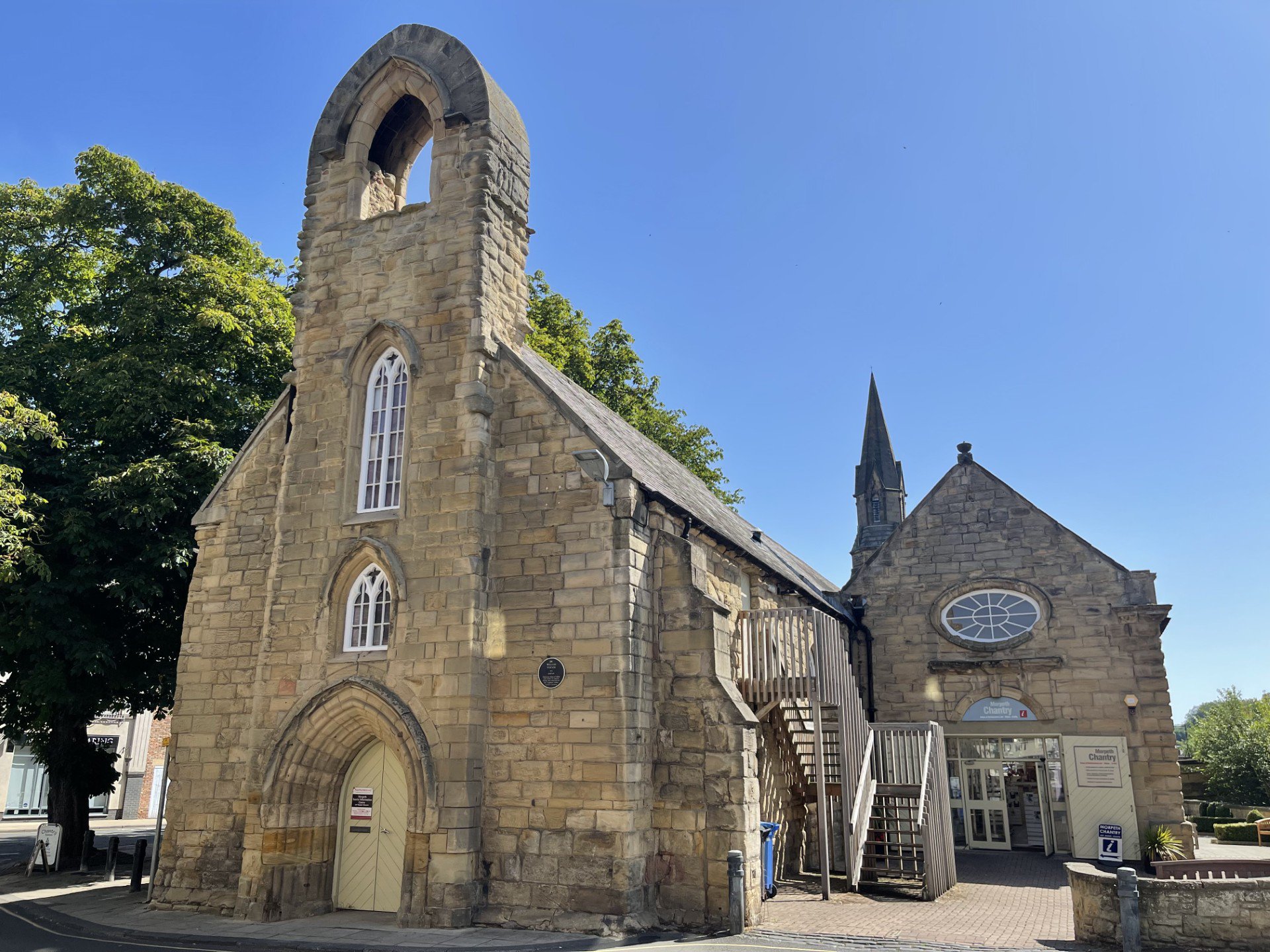 An exterior view of Morpeth Chantry