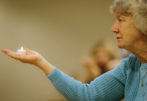 Older women at museum outreach session
