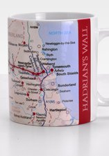 Hadrian's Wall map mug 