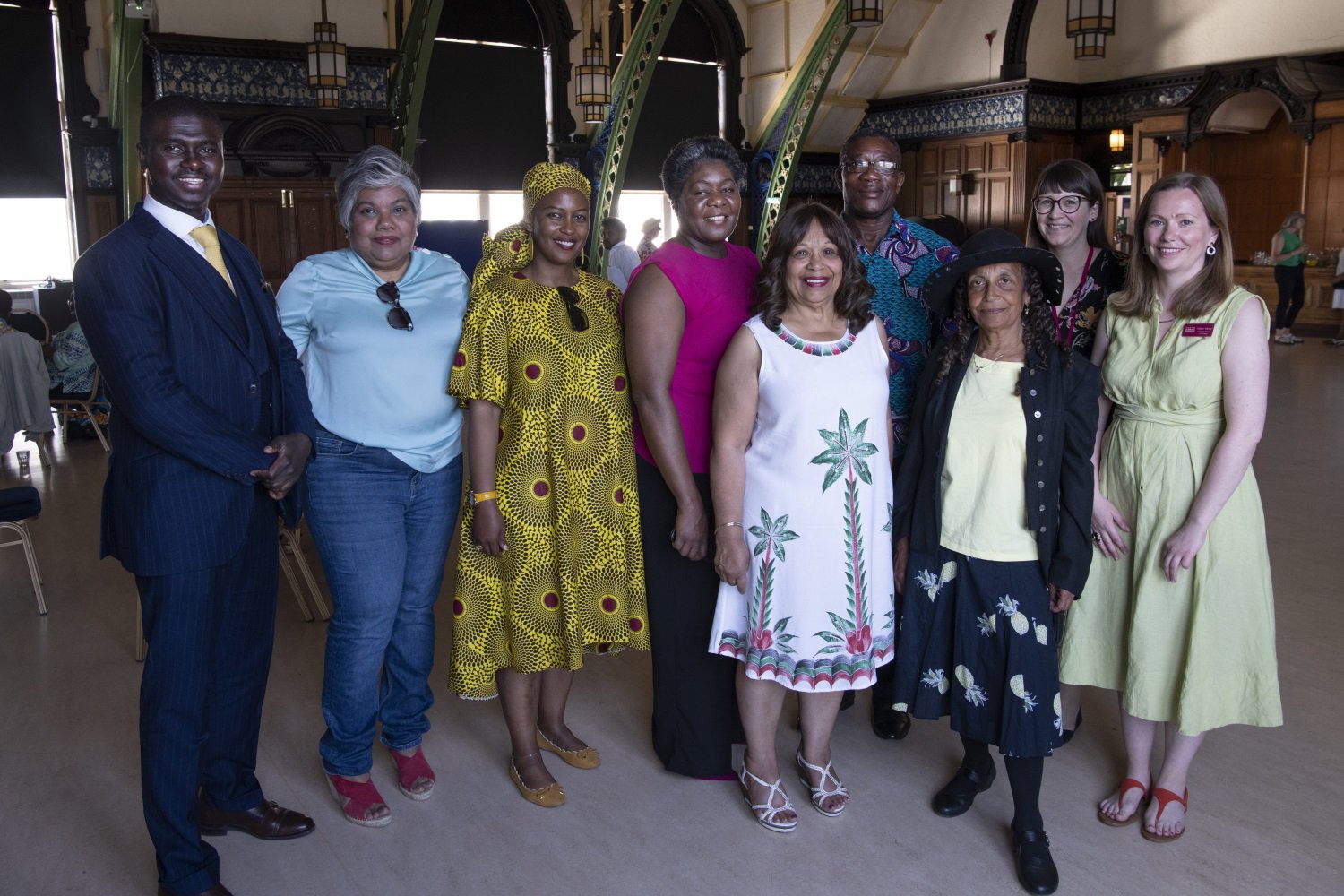 Nine members of a museum project group. Nine members of a museum project group.