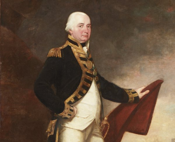 Detail of Portrait of Admiral Lord Collingwood before 1812, James Lonsdale, Laing Art Gallery
