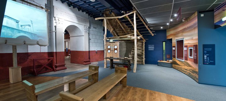 Inside the museum Roman Gallery