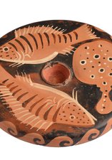 Fish-plate from Southern Italy depicting two bream and a torpedo fish 