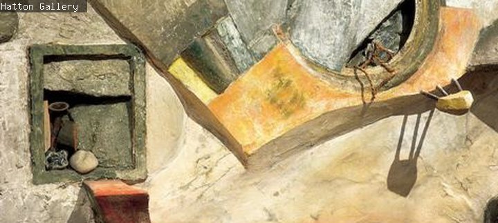 Close up of the Merz Barn Wall 