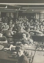 1940s pictures, women at sewing machines Distinctive Clothing