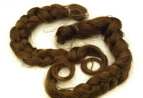 Braids of Catherine Cookson's hair