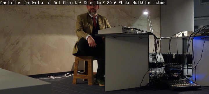Christian Jendreiko at Art Objectif, Düsseldorf, 2016. Photo: Matthias Lahme