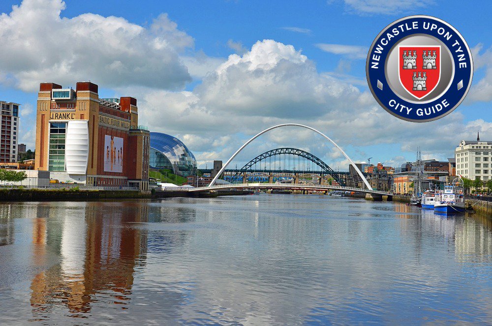 View of the bridges on Newcastle quayside. Newcastle City Guides logo overlaid on the image. View of the bridges on Newcastle quayside. Newcastle City Guides logo overlaid on the image.