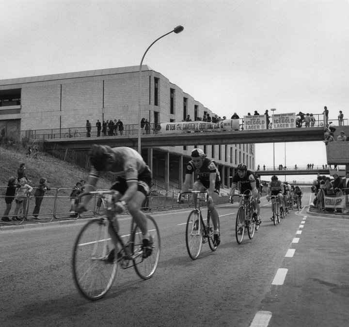Archive photograph of a cycle race in Wasington UK