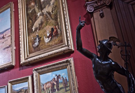 Exhibits at the Shipley Art Gallery