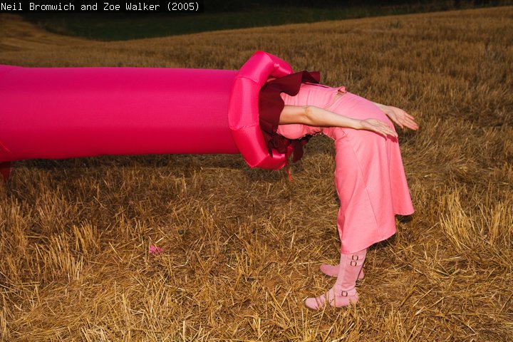 A person leans into a inflatable tube