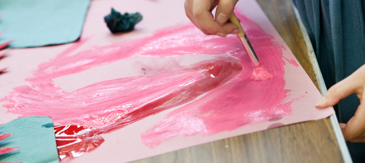 child painting