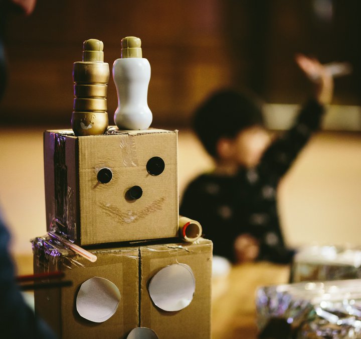Cardboard robot