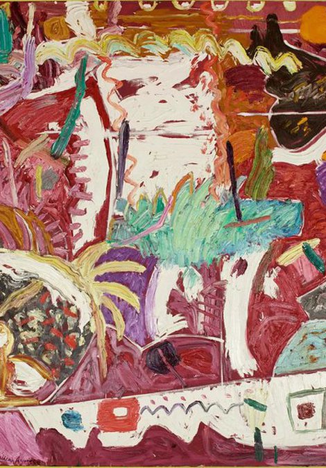 Gillian Ayres, Papua (1988). Oil on canvas, 274.3 x 274.4 cm