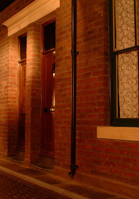 A street scene in the museum