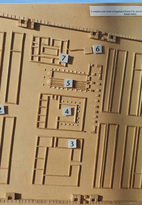 3D plan of a Roman fort site