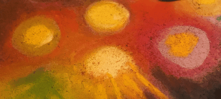 pastel and chalk artwork