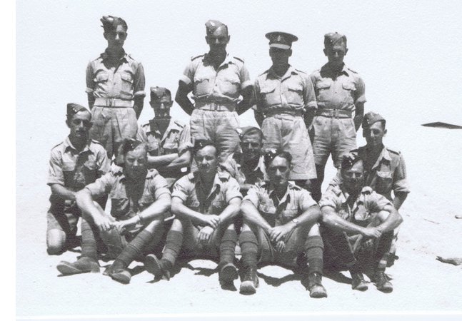 Some of the few Northumberland Hussars who escaped from Crete in 1941, pictured in Egypt, 1942