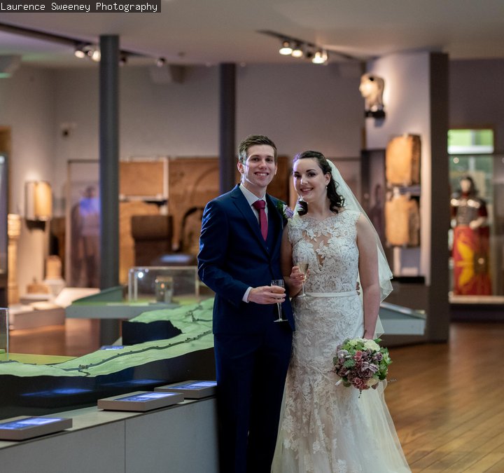 Great North Museum: Hancock wedding photograph by Laurence Sweeney Photography
