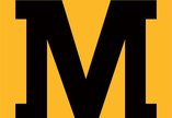 Black letter M on orange square with METRO in white on black background below