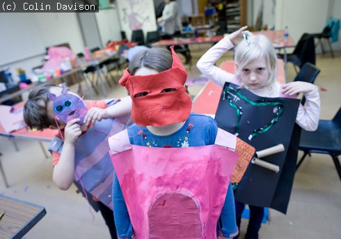 children at art academy day