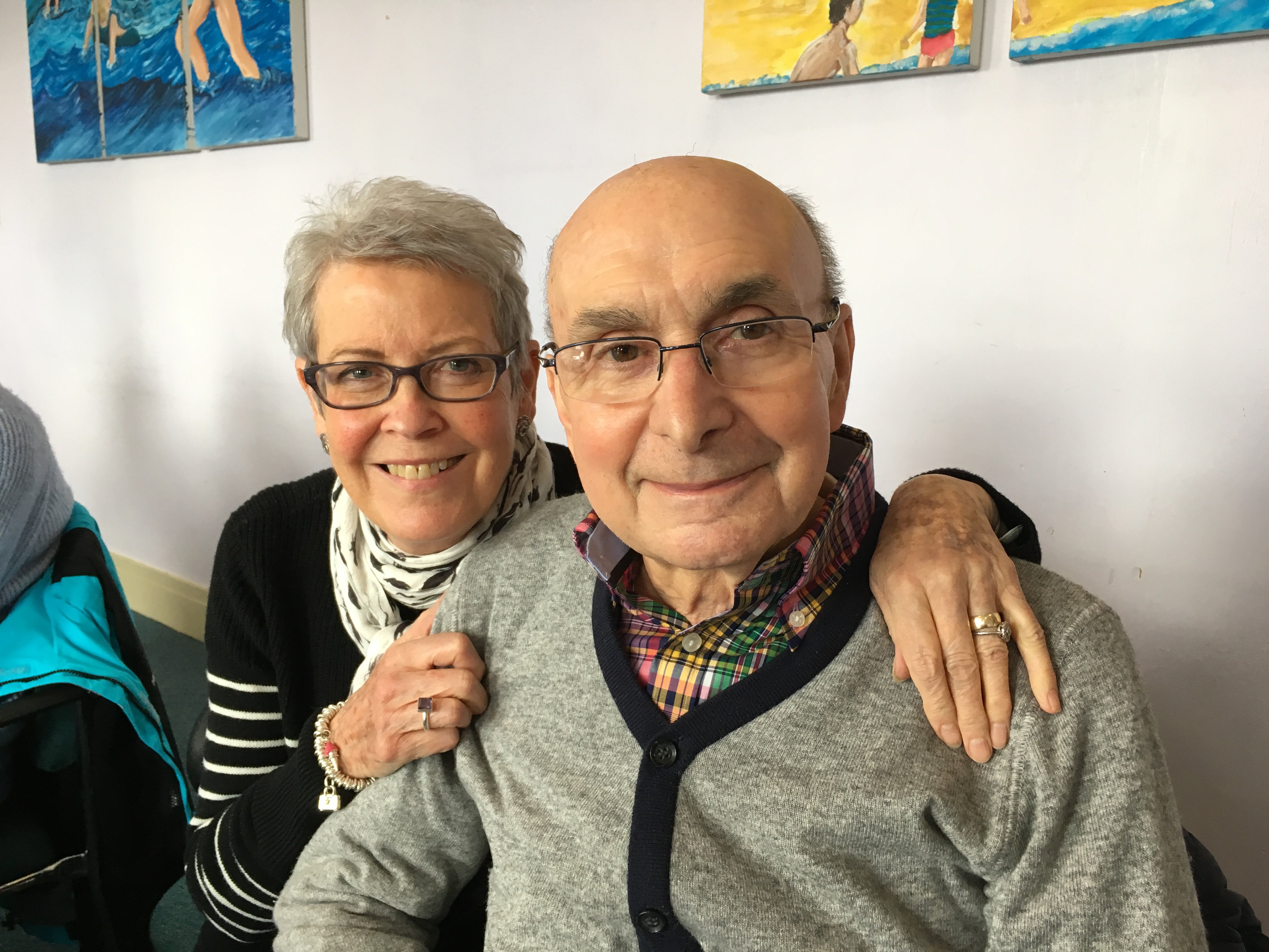 Two older people smiling Two older people smiling