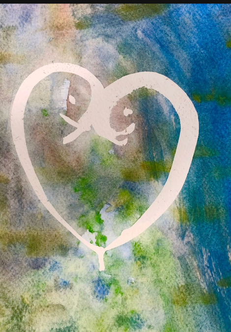 Watercolour heart
