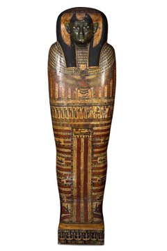 Painted coffin from ancient Egypt