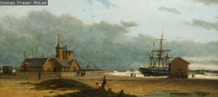 Wreck off of South Pier, 1897