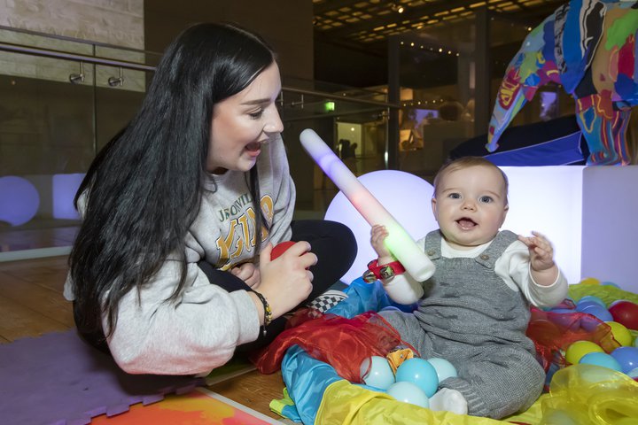 Woman and baby