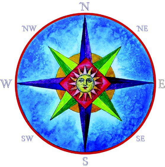 Compass rose design Compass rose design