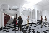 Artists impression of the foyer at the Hatton gallery 