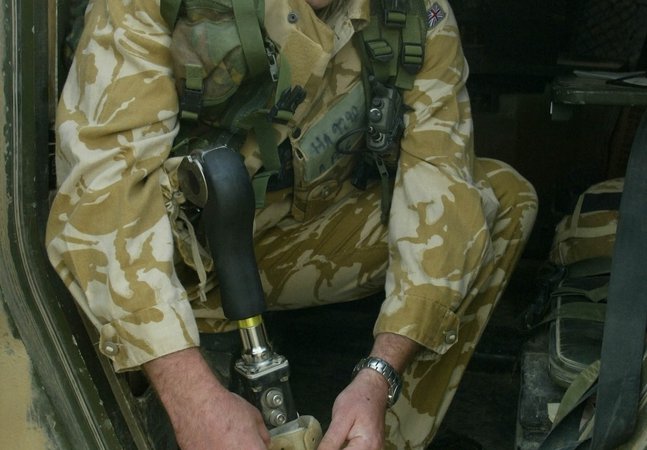 Corporal Colin Hamilton - soldier with artificial limb
