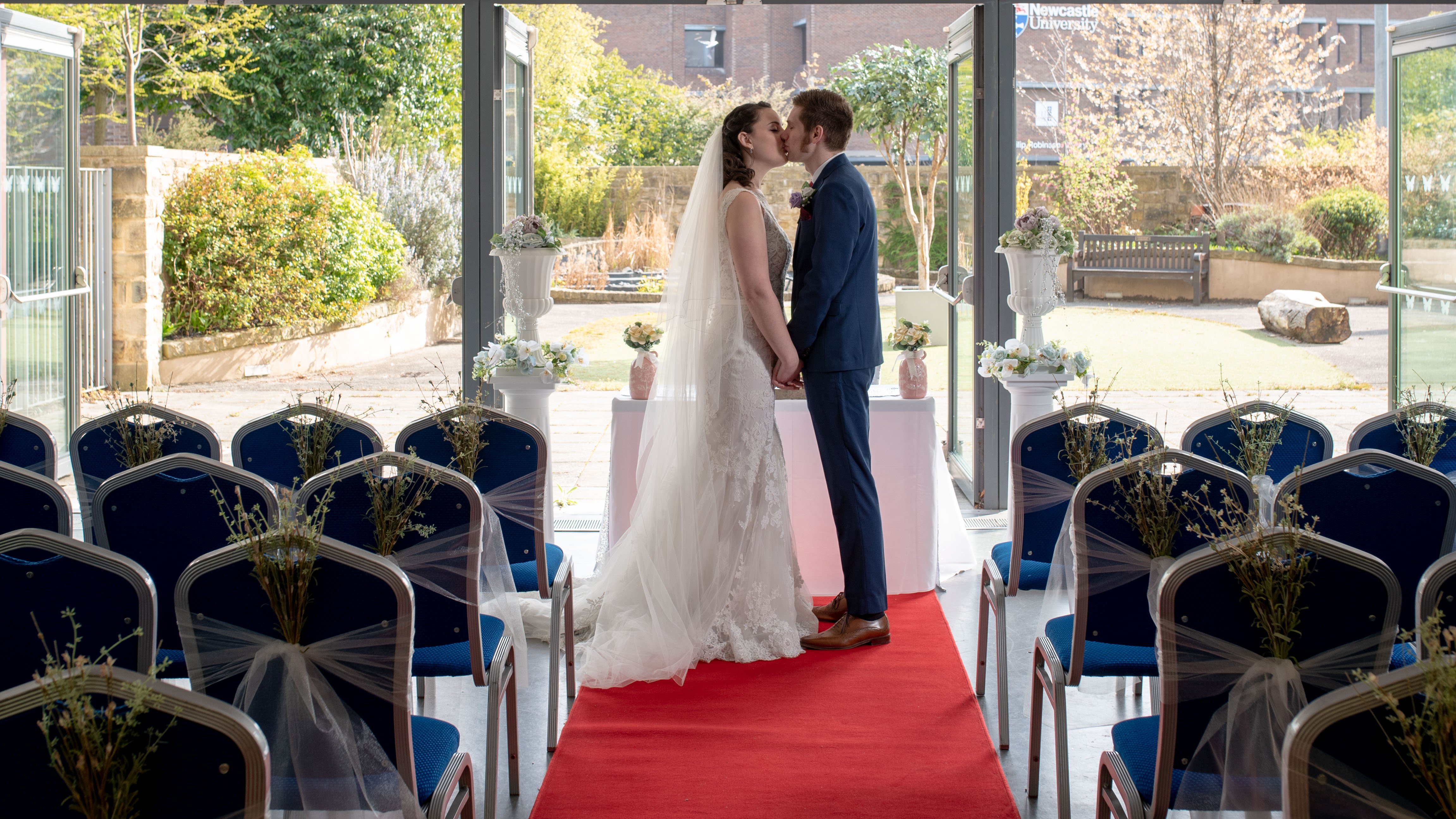 Great North Museum: Hancock wedding photograph by Laurence Sweeney Photography