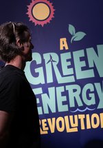 Man at entrance to Steam to Green