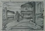 An artwork made from pencil on paper.