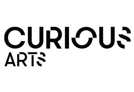 Curious Arts logo black and white