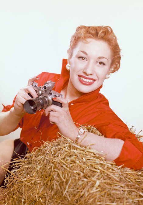 Model poses for a Turners publicity shot, March 1955