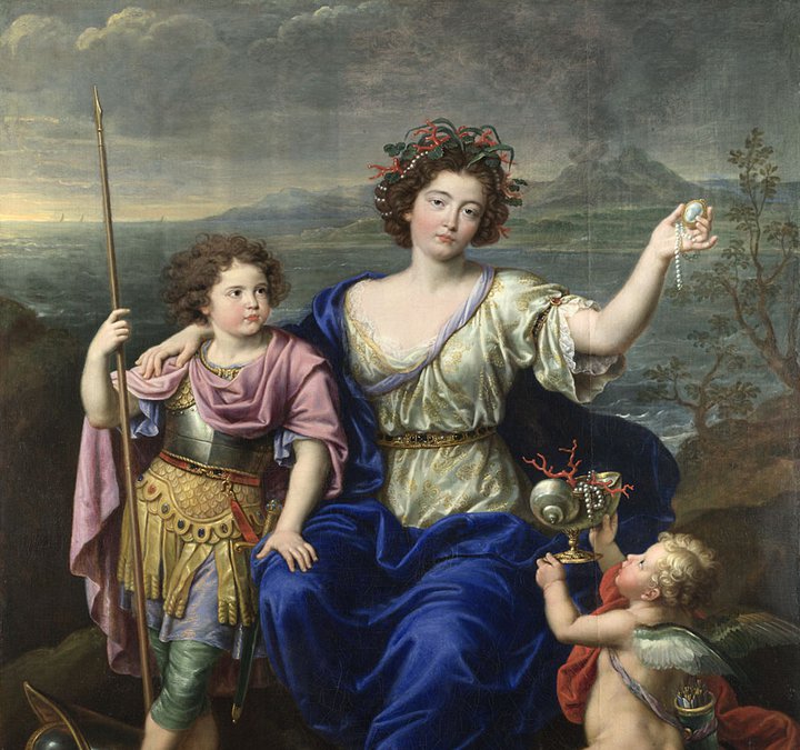  Pierre Mignard, 'The Marquise de Seignelay', 1691 (detail)