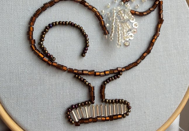 Beading workshop Shell Motif