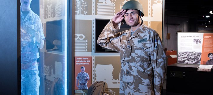 Charge! gallery - boy saluting