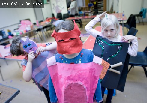 children at art academy day