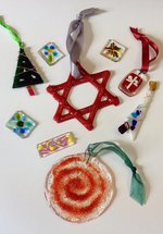 Fused glass Christmas Decorations