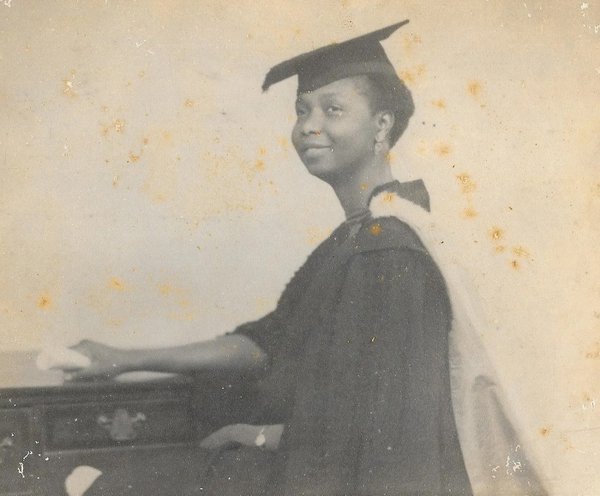 Irene Cole’s graduation, Newcastle Medical College, 1944 (photograph courtesy of the Ighodaro family).
