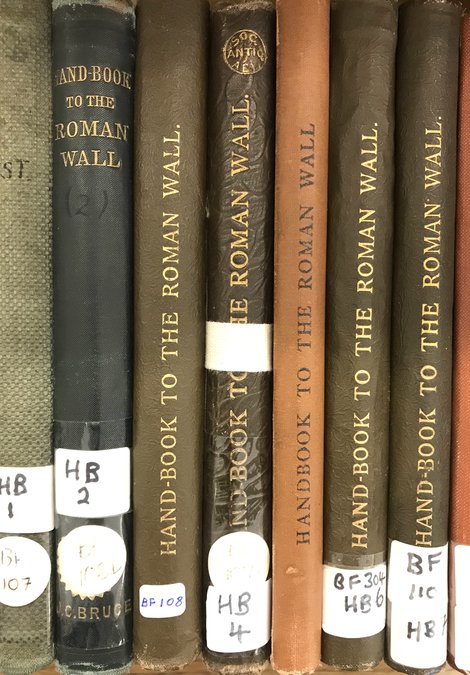 A selection from the set of John Collingwood Bruce’s Handbook to the Roman Wall.
