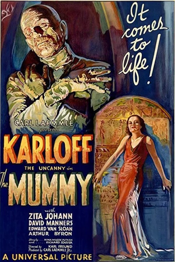 Poster for the 1932 film “The Mummy”.