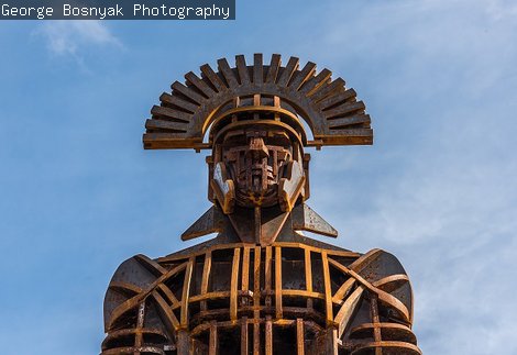 Roman centurion sculpture