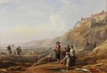 Henry Perlee Parker, 'Old Cullercoats, Spate Gatherers', 19 century, oil on canvas