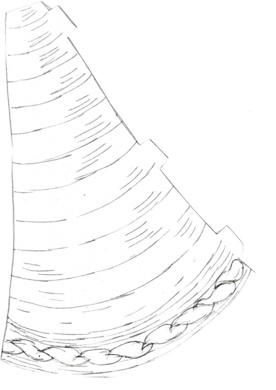 Outline of a cornucopia